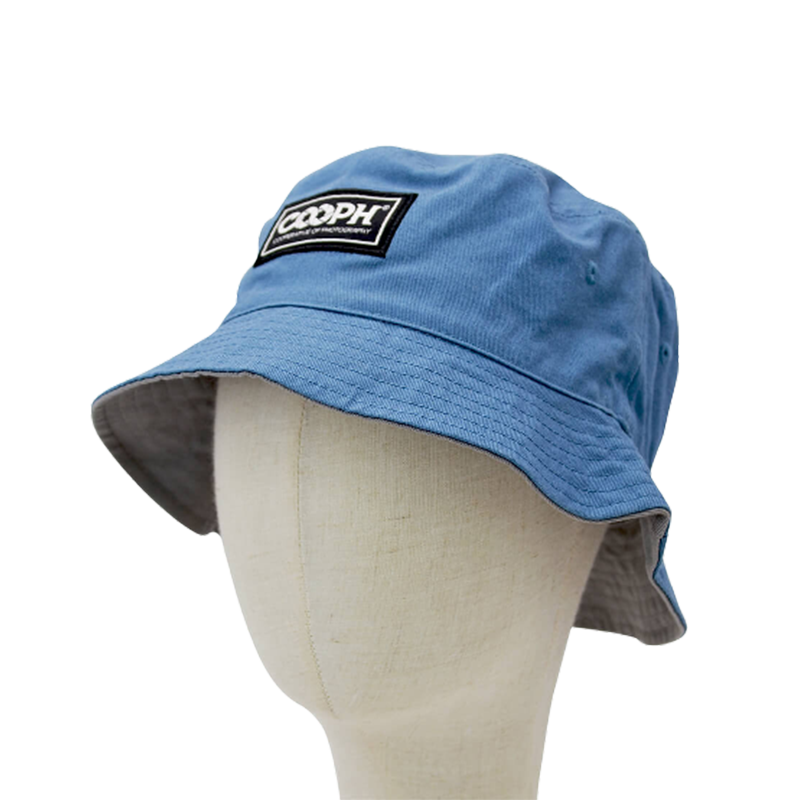 Cappello da pescatore classico in cotone con toppa con etichetta