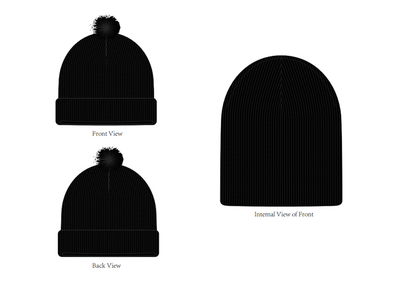 Knit Cuff Beanie oo leh Pom Pom