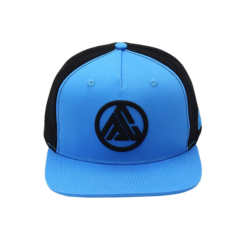 Flat Brim 5 Panel Snapback Cap