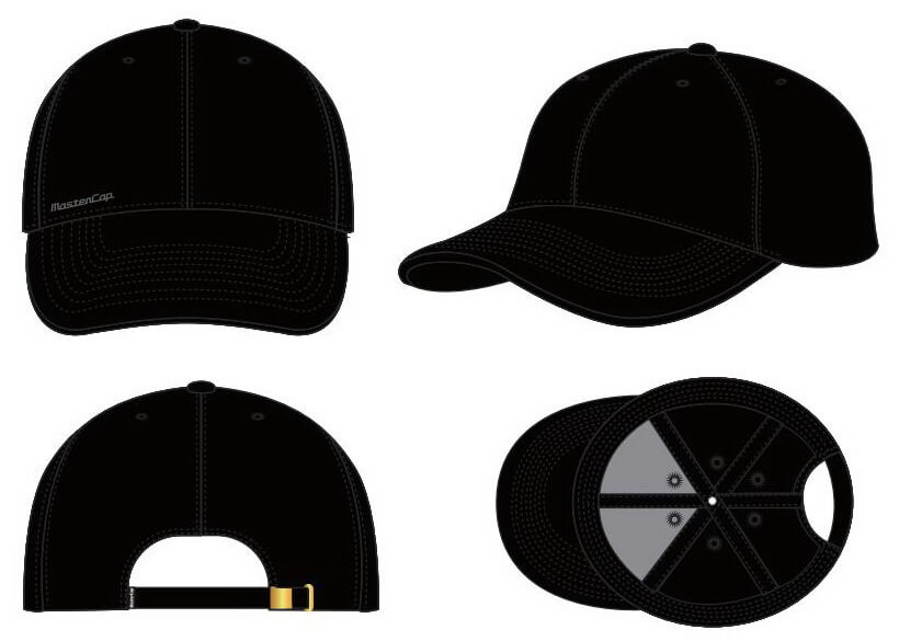 6 Panelli Beyzbol Şapkası Kavisli Vizör